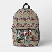 Dirt Bike Riders Motocross Rennen Bedruckter Rucksack (Vorderseite)