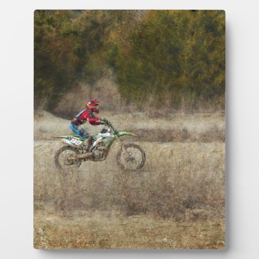Dirt Bike Riding Fotoplatte (Vorderseite)