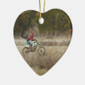 Dirt Bike Riding Keramik Ornament (Links)