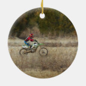 Dirt Bike Riding Keramik Ornament (Hinten)