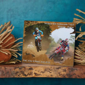 Dirt Bike Riding Motocross Foto Keepake Fotoplatte (Seite)