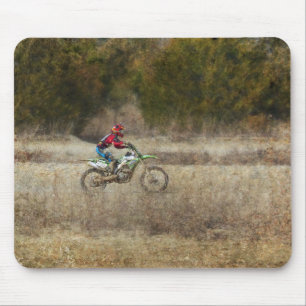 Dirt Bike Riding Mousepad