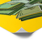 Dirt Bike so schnell wie Geld lustiges Motocross P Poster (Ecke)