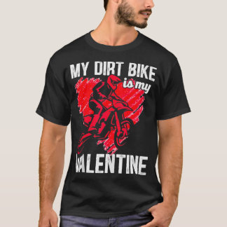 Dirt Bike Valentinstag MX Racing Off Road Enduro T-Shirt