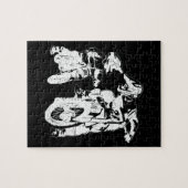 Dirt Bike Vater Motocross Motorrad Biker Vater Puzzle (Horizontal)