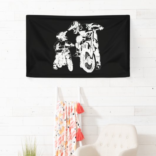 Dirt Bike Vater Motocross Motorrad Vater Banner (Insitu)