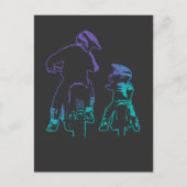 Dirt Bike Vater und Son Motocross Bike Postkarte (Vorderseite)