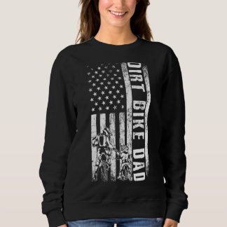 Dirt Bike Vater Usa Flag Motorrad Fmx Biker Vater Sweatshirt