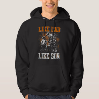 Dirt Bike Vater wie Vater wie Son Motocross Famili Hoodie