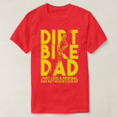 Dirt Bike Vaters Motocross Biker Motorrad Motorrad T-Shirt (Design vorne)