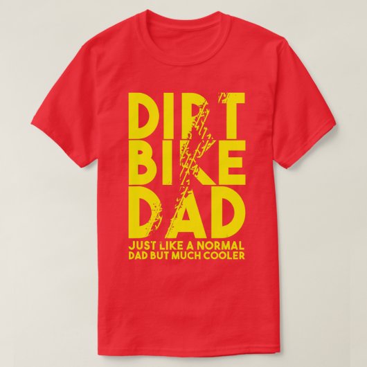 Dirt Bike Vaters Motocross Biker Motorrad Motorrad T-Shirt (Design vorne)