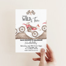 Dirt Bike Young Wild und Einladung zum 3. Geburtst