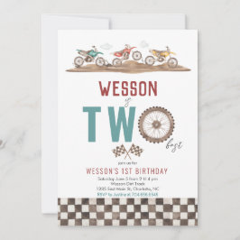 Dirt Bike zweite Einladung, Motorrad-Einladung Einladung