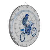 Dirt Biker Vector Biking Dartscheibe (Vorderseite Links)