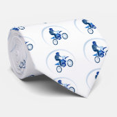 Dirt Biker Vector Biking Krawatte (Gerollt)
