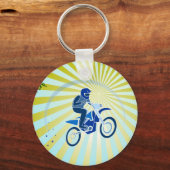 Dirt Biker Vector Biking Schlüsselanhänger (Vorderseite)