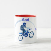 Dirt Biker Vector Biking Tasse (Zentrum)