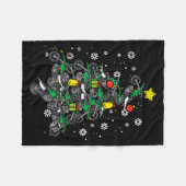 Dirt Bikes Christmas Tree Xmas Motocross Men Boy  Fleecedecke (Vorderseite (Horizontal))