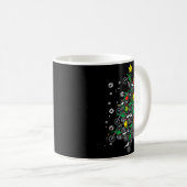 Dirt Bikes Christmas Tree Xmas Motocross Men Boy Kaffeetasse (VorderseiteRechts)