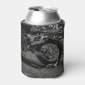 Dirt Biking (Schwarz & Weiß) Dosenkühler (Kanne Vorderseite)