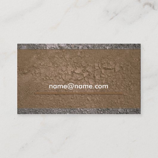 Dirt_building Visitenkarte (Rückseite)