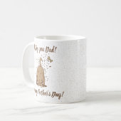 Dirt Digging Hunde - Glücklicher Vatertag. Kaffeetasse (Vorderseite Links)