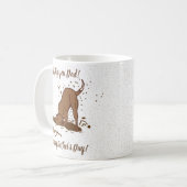 Dirt Digging Hunde - Glücklicher Vatertag. Kaffeetasse (Vorderseite Links)