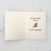 Dirt Digging Hunde - Glücklicher Vatertag. Karte (Innenseite)