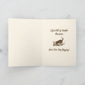 Dirt Digging Hunde - Glücklicher Vatertag. Karte (Innenseite)