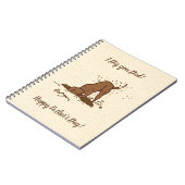 Dirt Digging Hunde - Glücklicher Vatertag. Notizblock (Linke Seite)