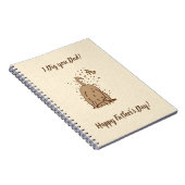 Dirt Digging Hunde - Glücklicher Vatertag. Notizblock (Rechte Seite)