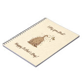 Dirt Digging Hunde - Glücklicher Vatertag. Notizblock (Linke Seite)