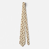 Dirt Digging Hunde - Mustervater-Tagesgeschenk. Krawatte (Vorderseite)