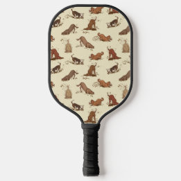 Dirt Digging Hunde - Mustervater-Tagesgeschenk. Pickleball Schläger