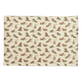 Dirt Digging Hunde - Strandurlaub Muster. Kissenbezug (Rückseite)