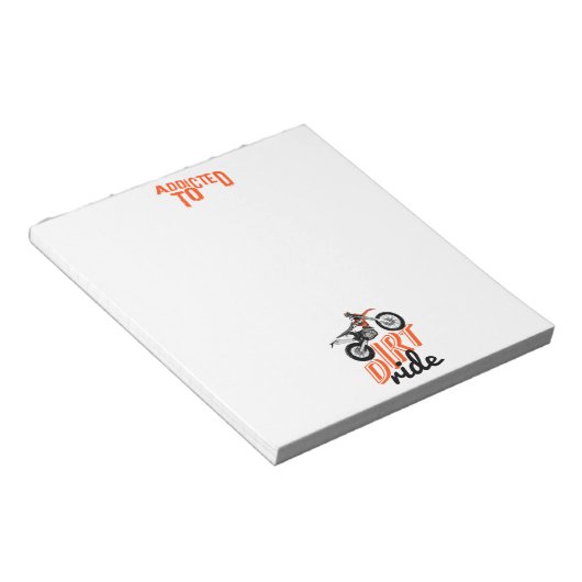 Dirt-Fahrer Notizblock (angewinkelt)