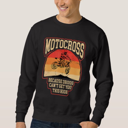 Dirt Fahrrad-Fahrer motocross, weil Sie hoch m Sweatshirt (Vorderseite)