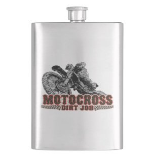 Dirt Motocross Flachmann