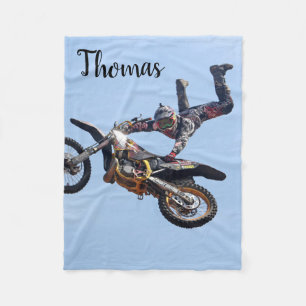 Dirt Motorrad Motocross Racing Personalisiert Fleecedecke