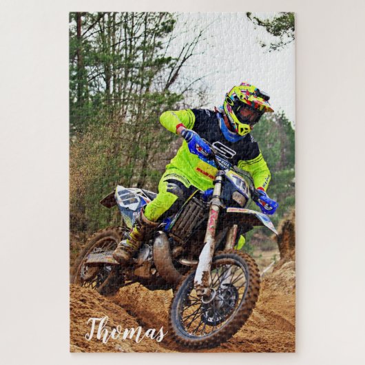 Dirt Motorrad Motocross Racing Personalisiert Puzzle (Vertikal)
