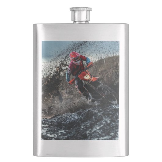 Dirt Rad-Reiter-Kissen Flachmann (Vorderseite)