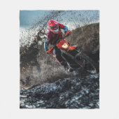 Dirt Rad-Reiter-Kissen Fleecedecke (Vorderseite)