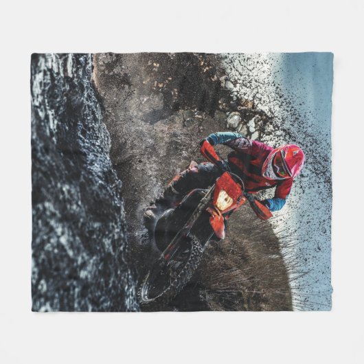 Dirt Rad-Reiter-Kissen Fleecedecke (Vorderseite (Horizontal))