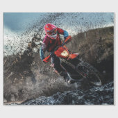 Dirt Rad-Reiter-Kissen Geschenkpapier (Flach)