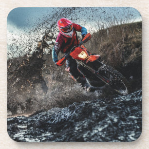 Dirt Rad-Reiter-Kissen Getränkeuntersetzer