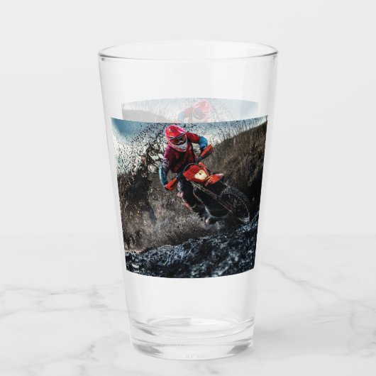 Dirt Rad-Reiter-Kissen Glas (Vorderseite)