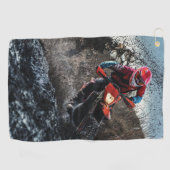 Dirt Rad-Reiter-Kissen Golfhandtuch (Horizontal)