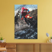 Dirt Rad-Reiter-Kissen Leinwanddruck (Insitu (Wohnzimmer))