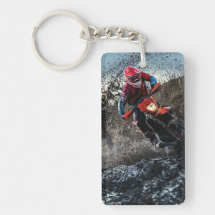 Dirt Rad-Reiter-Kissen Schlüsselanhänger