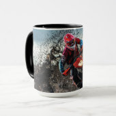 Dirt Rad-Reiter-Kissen Tasse (Vorderseite Links)